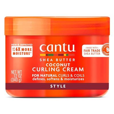 Cantu Coconut Curling Cream with Shea Butter for Natural Hair, 12 oz, Packaging may vary