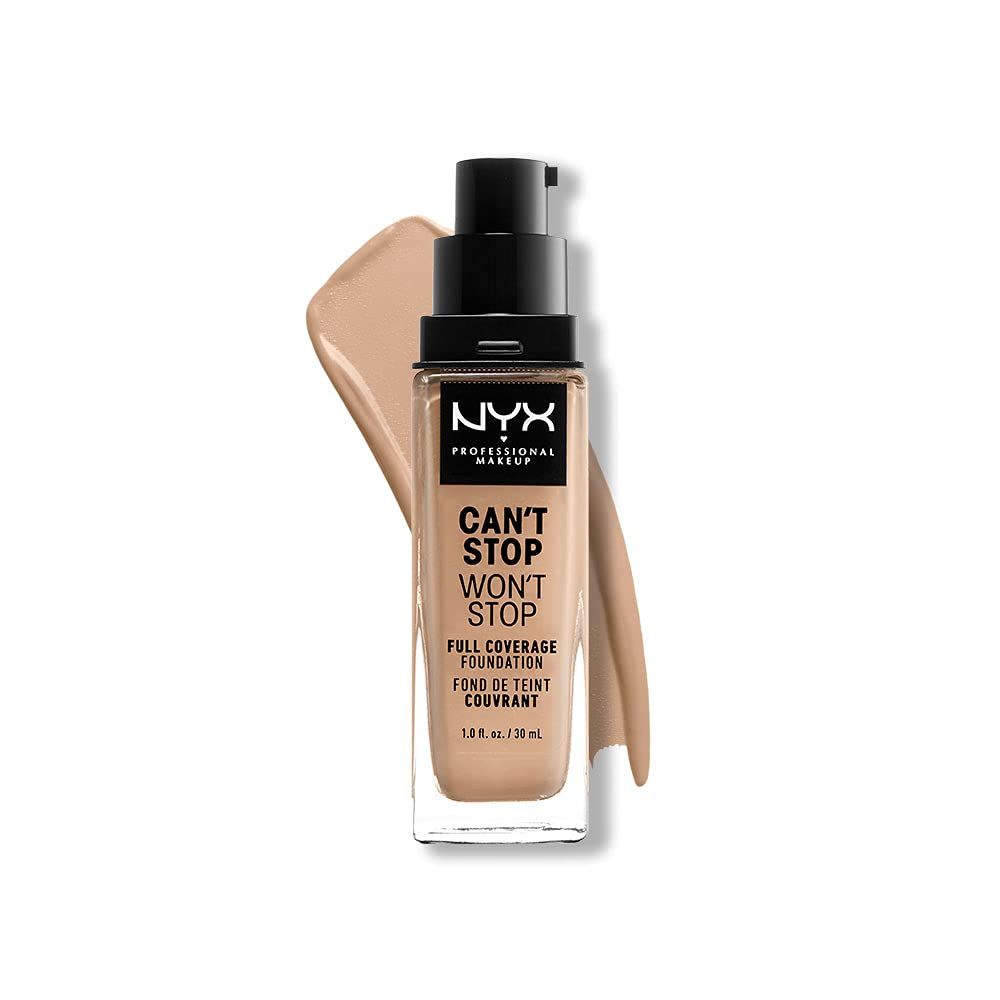 NYX PROFESSIONAL MAKEUP Can&#39;t Stop Won&#39;t Stop Foundation, 24h Full Coverage Matte Finish - Medium Olive