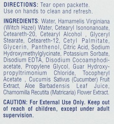 Singles Sensitive Skin Individually Wrapped Hand Moist Wipes, 24 Count (Pack of 1)