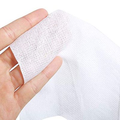1 Roll Of Disposable Cleaning Face Towel Non-woven Fabric Disposable Wipers Washcloths Makeup Facial Soft Pads (White)