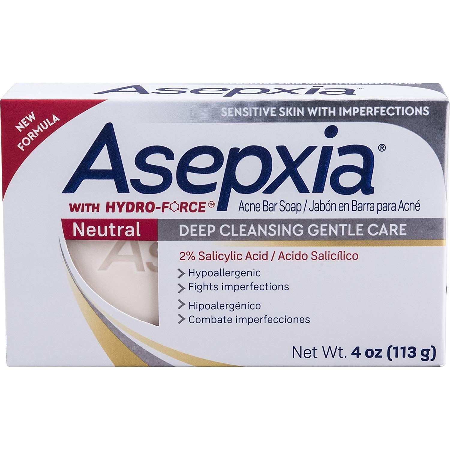 Asepxia Neutral Cleansing Soap Bar 3.53oz by Sanar