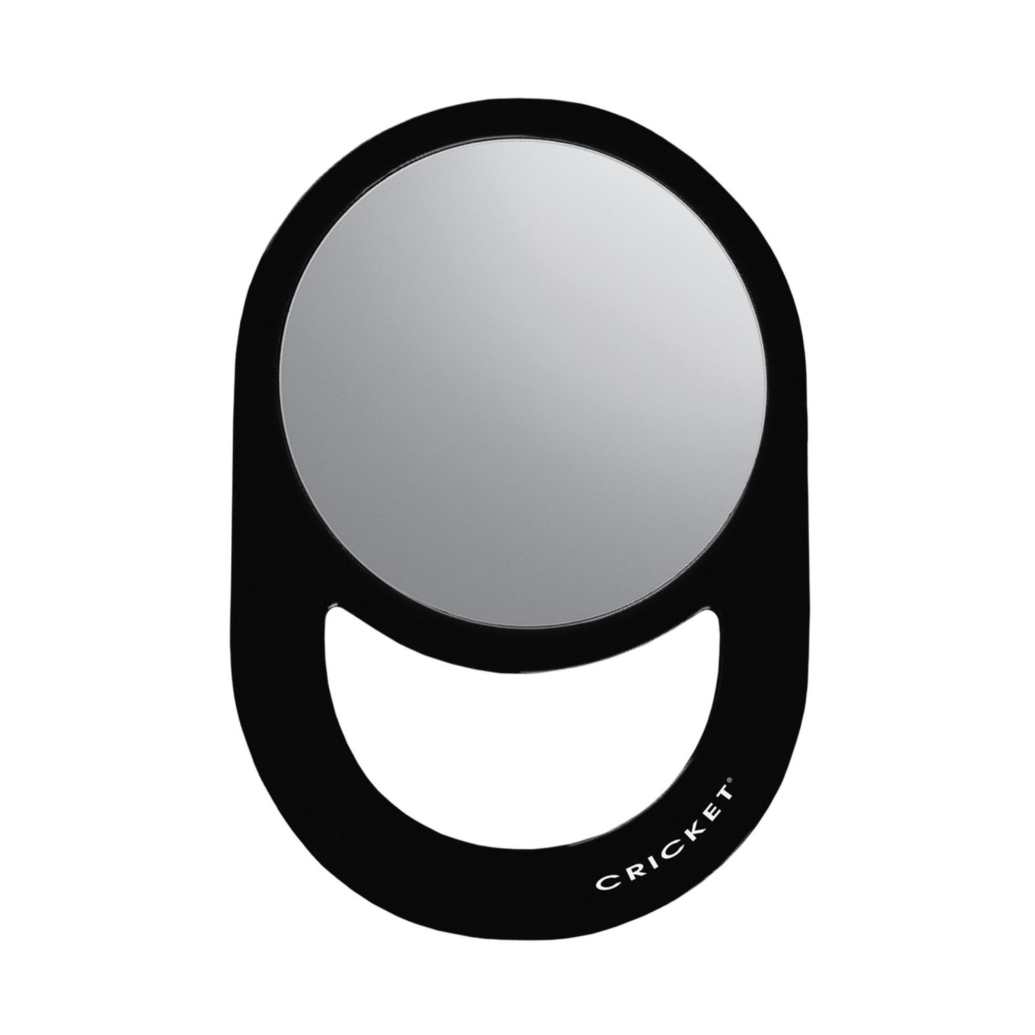 Cricket Oval Styling Salon Mirrors for Hair Stylist, Handheld Hand Mirror with Handle, Hairstylist Barber Station Supplies and Accessories, Black