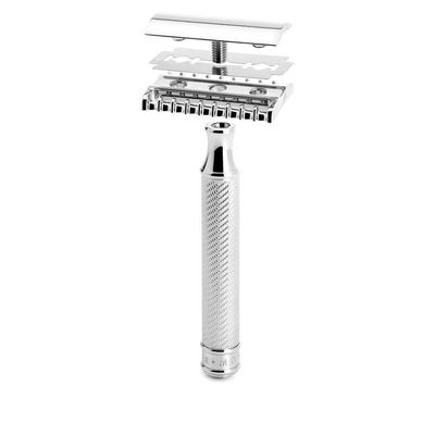 MHLE TRADITIONAL R41 Double Edge Safety Razor (Open Comb) For Men - Perfect for Every Day Use, Barbershop Quality Close Smooth Shave