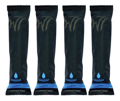 WT WHITE TOWEL SERVICES Disposable Towels - 500ct 8 x 8 inch pre-moistened 100% cotton (Unscented)
