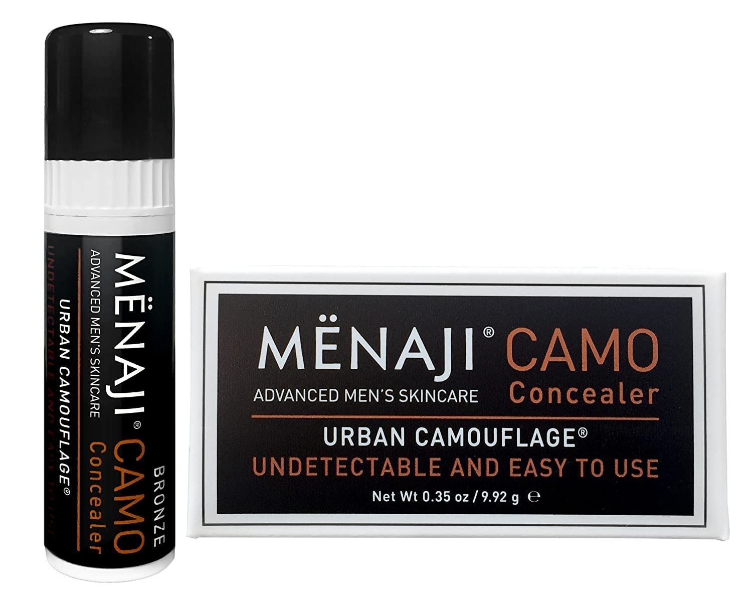MNAJI URBAN CAMOUFLAGE Concealer Stick for Men - Skin Foundation Concealer for Dark Circles, Acne, Under Eye - Corrector - Mens Cosmetics - Bronze - 0.35oz