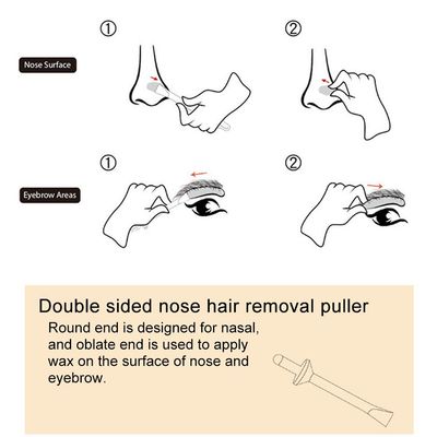 Nose Hair Removal Kit, Nose Wax Kit for Men and Women, Nose Hair Removal Wax Nasal Eyebrow Hairs Men Women Painless Effective Quick Tools Home Use