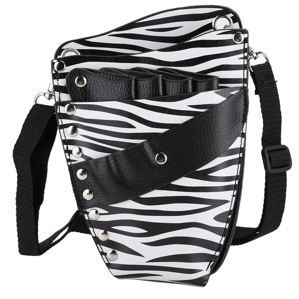 PU Leather Scissors Holster for Barber Salon Use, Scissors Waist Bag Hair Stylist Barber Scissors Shear Hair Clip Comb Hairdressing Tool Storage Bag(01)