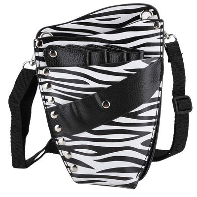 PU Leather Scissors Holster for Barber Salon Use, Scissors Waist Bag Hair Stylist Barber Scissors Shear Hair Clip Comb Hairdressing Tool Storage Bag(01)