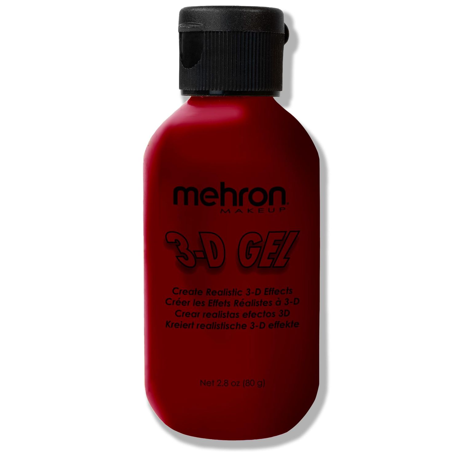 Mehron Makeup 3-D Gel | Gelatin Special Effects Makeup | Halloween FX Makeup &amp; Scarring Gel | Fake Skin for Stage, Screen, Theater, Cosplay, and Halloween (2 oz) (Blood Red)