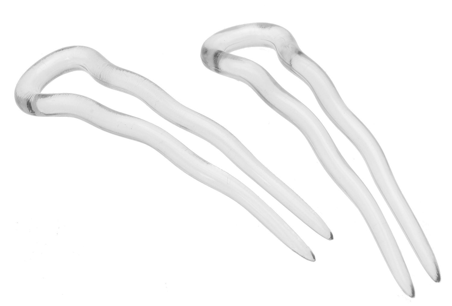 France Luxe Small Hair Pin Pair - Clear