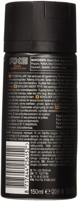 AXE DEODORANT BODY SPRAY (5.1, Ounce PACK OF 6, Dark Temptation)