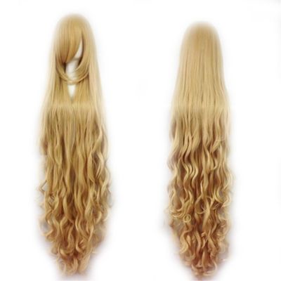 Fashion Women&#39;s Cosplay Hair Wig 150cm Long Curly Hair Heat Resistant Costume Party Full Wigs