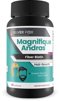 Magnifique - Andras Fiber - Biotin Hair Growth - Potent Hair Growth Vitamin and Mineral Support - Copper &amp; a Blend of Other Powerful Ingredients to Promote Hair Growth - Hair - Skin - Nails - Beard