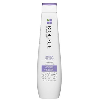 Biolage Hydra Source Shampoo | Hydrates &amp; Moisturizes Dry Hair | Helps Repair Split Ends | Paraben-Free | For Dry &amp; Damaged Hair | Salon Shampoo | Weightless, Soft Finish | Vegan | Cruelty Free
