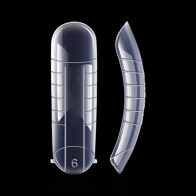 240PCS Dual Forms Nail Mold for Poly gel UV Gel 12 Size With Scale