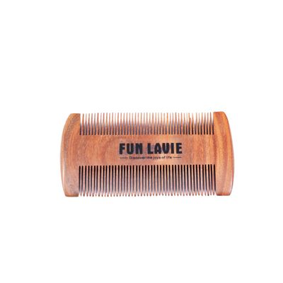 Beard Comb Hair Comb Natural Green Sandalwood Mustache Comb 4 Inch by FUNLAVIE