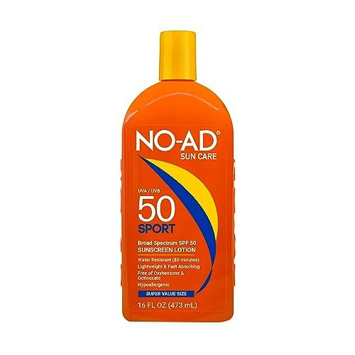 NO-AD Sport Sunscreen Lotion, SPF 50 16 oz