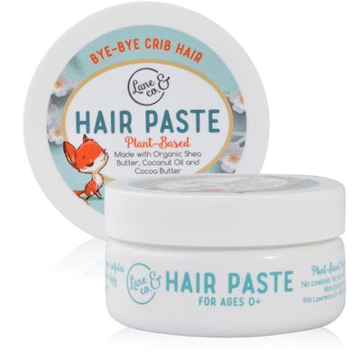 LANE &amp; CO. Hair Paste - Plant-Based Styling Paste for Babies, Toddlers, Kids - Natural &amp; Organic Formula, Safe &amp; Non-Sticky, Tame Bed Head &amp; Flyaway Hair, 2oz