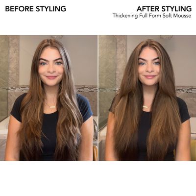 Bumble and bumble. Thickening Full Form Soft Hair Mousse | Heat Protection | Softening + Defining | Straight to Wavy, 5 Ounce