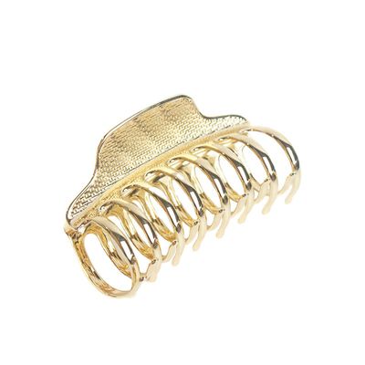 Numblartd Fashion Vintage Metal Alloy Large Hair Jaw Clips Hair Clamp - Women Girls Hair Updo Grip Hair Claw Shark Clip Hair Accessories for Thick Hair (Gold)