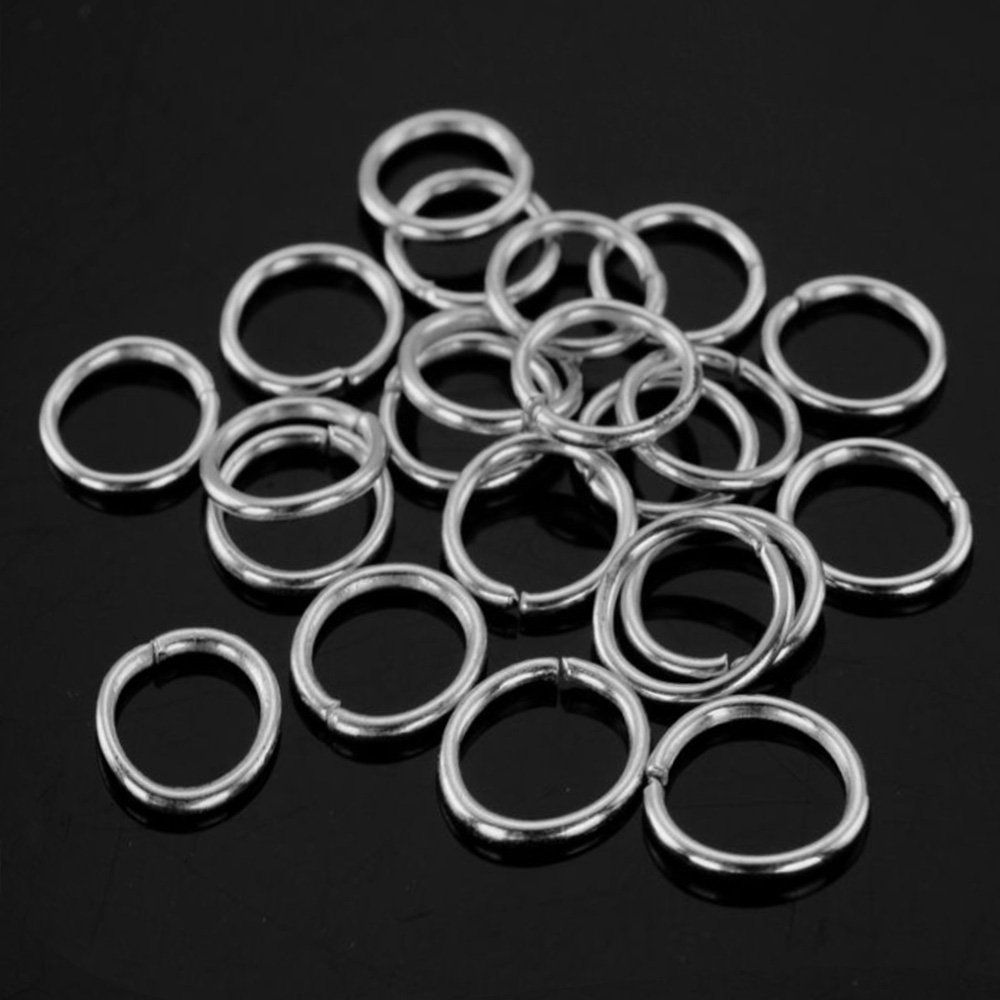 80 Pieces Hair Clip Rings Decorations, Braid Hair Loop Headband Accessories (Silver)