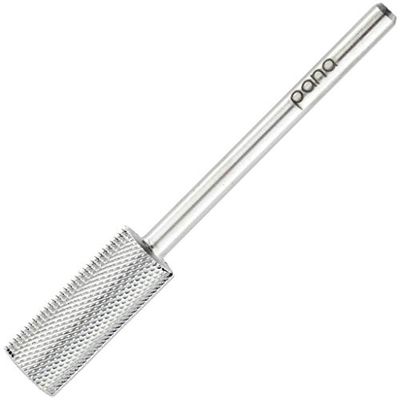 PANA Nail Carbide Cylinder Bit - Two Way Rotate use for Both Left and Right Handed - Fast remove Acrylic or Hard Gel - 3/32&quot; Shank - Manicure, Nail Art, Drill Machine (Extra Fine, Silver)