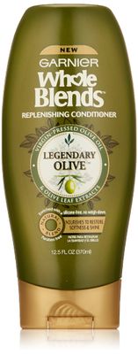 Garnier Whole Blends Replenishing Conditioner Legendary Olive, Dry Hair, 12.5 fl. oz.