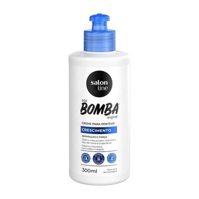 Linha Tratamento (SOS Bomba de Vitaminas) Salon Line - Creme Para Pentear Explosao De Forca 300 Ml - (Salon Line Treatment (Vitamin Bomb SOS) Collection - Power Explosion Combing Cream 10.14 Fl Oz)