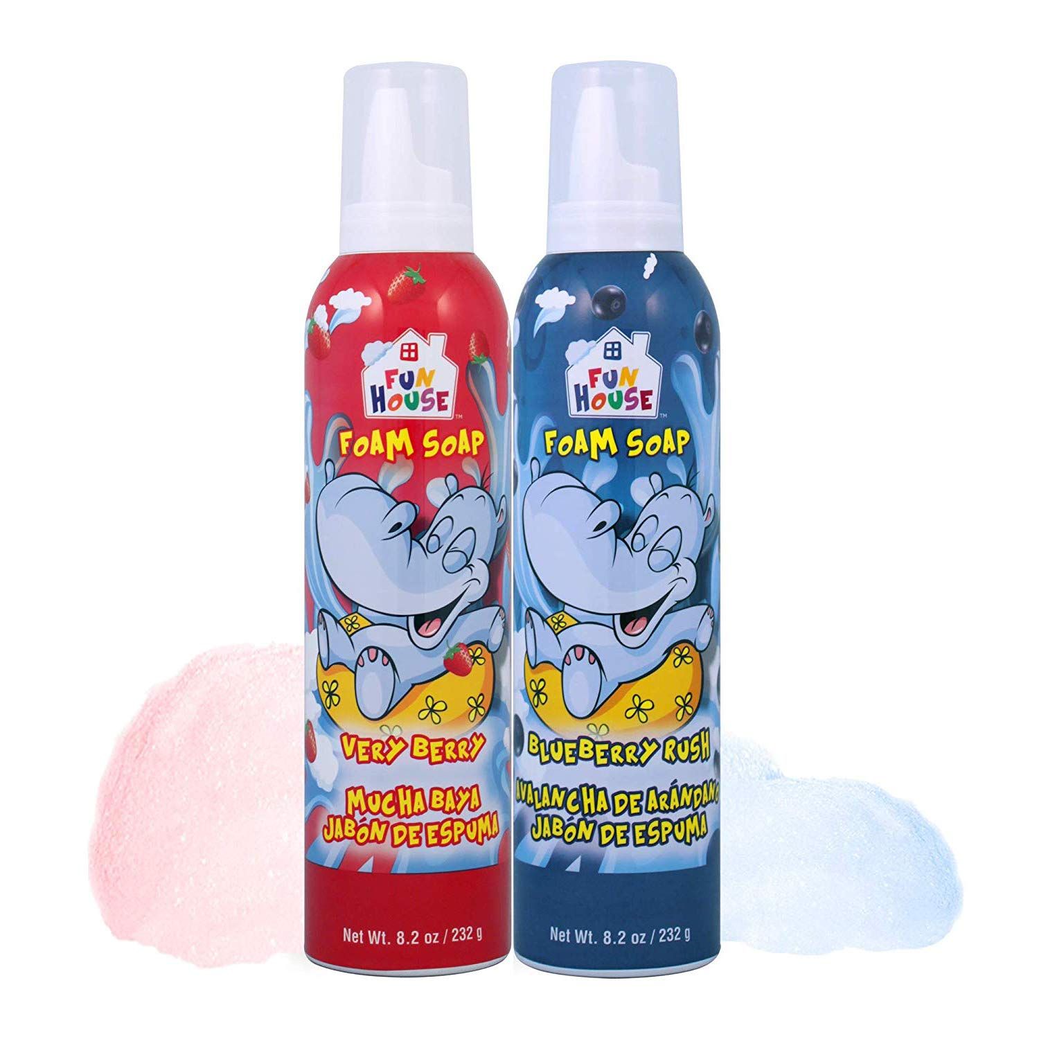 Moneysworth &amp; Best Fun House Kids Foam Soap Very Berry &amp; Blueberry Rush, (14422)