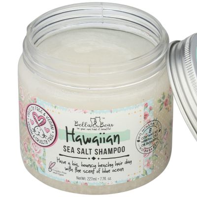 Bella &amp; Bear Hawaiian Sea Salt Volumizing Shampoo, Exfoliating, Cruelty Free, Ocean Scent, 6.7oz
