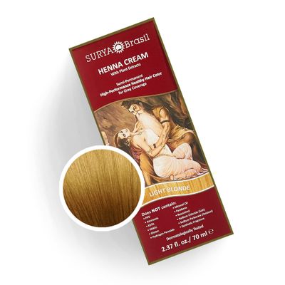 Surya Brasil Products Henna Cream, Light Blonde, 2.37 Fluid Ounce