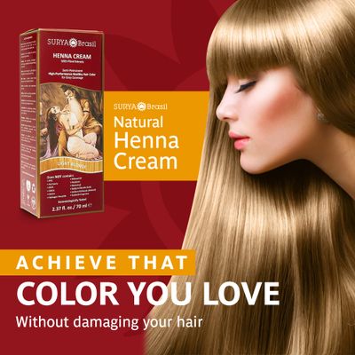 Surya Brasil Products Henna Cream, Light Blonde, 2.37 Fluid Ounce