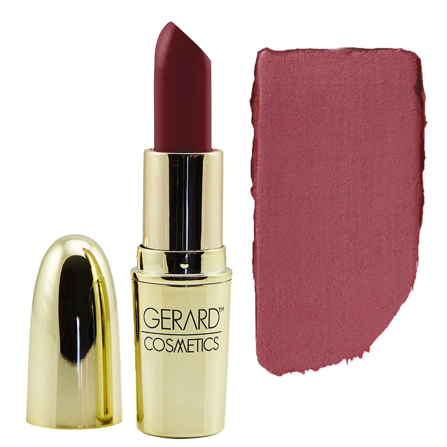 Gerard Cosmetics Lipstick Cherry Cordial, Dark Red Lipstick with Comfort Matte Finish, Highly Pigmented, Smooth Formula with Hydrating Ingredients, Cruelty Free &amp; Made in USA