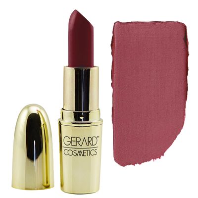 Gerard Cosmetics Lipstick Cherry Cordial, Dark Red Lipstick with Comfort Matte Finish, Highly Pigmented, Smooth Formula with Hydrating Ingredients, Cruelty Free &amp; Made in USA