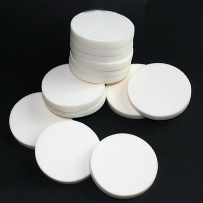 AKOAK 20pcs Round Make Up Facial Face Soft Sponge Cosmetic Puff Women Lady Beauty Makeup Foundation Powder Puff (WHITE COLOR/20)