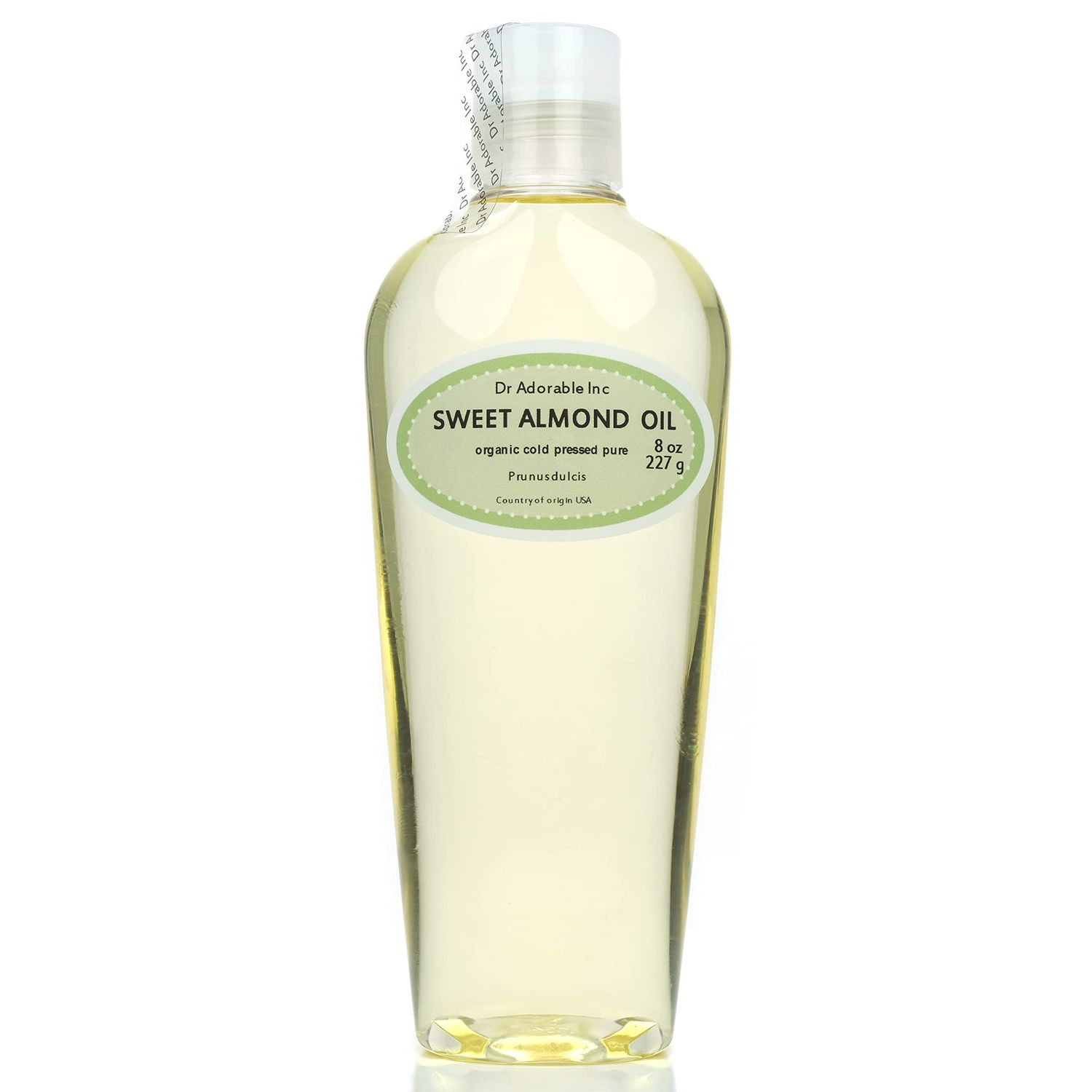 Dr Adorable - 8 oz - Sweet Almond Oil - 100% Pure Natural Organic Cold Pressed