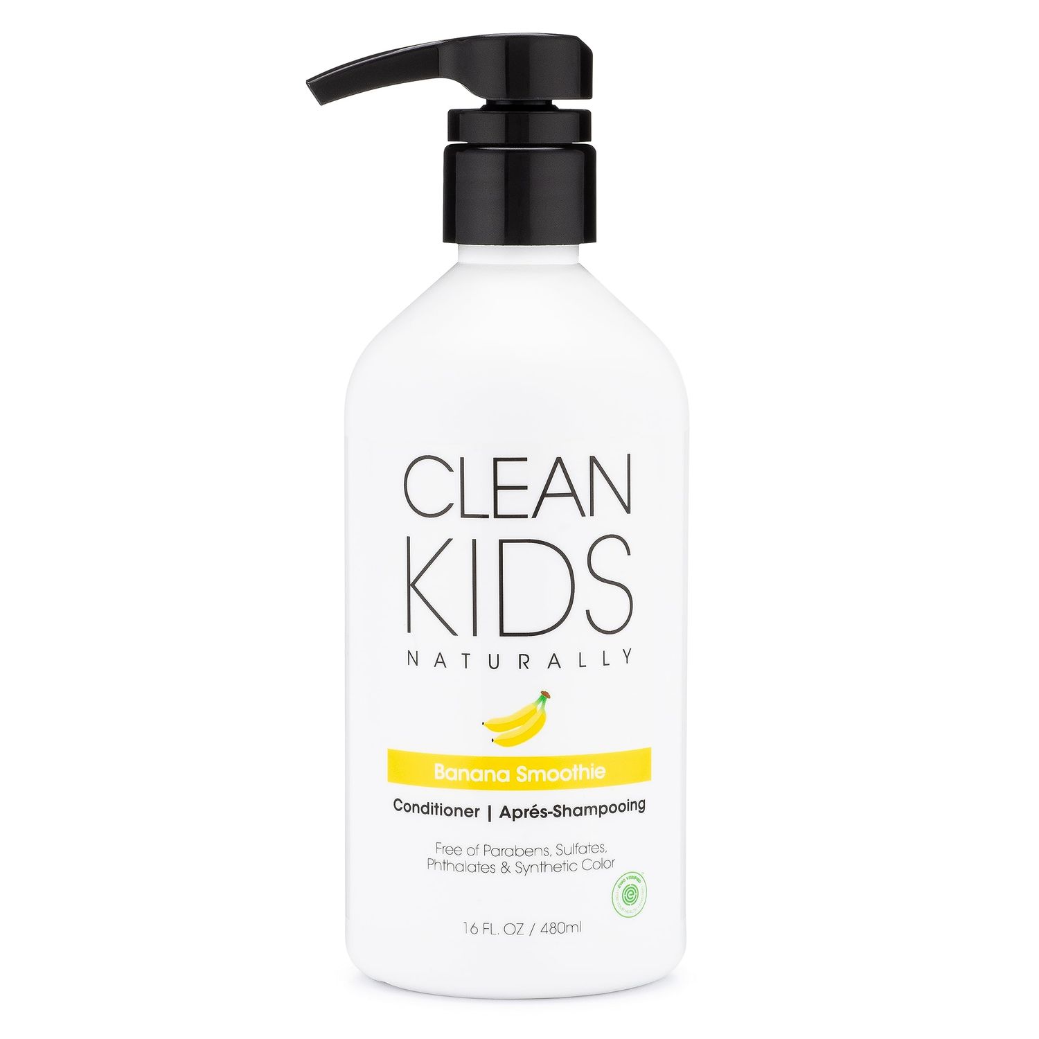 Gabriel Cosmetics Clean Kids Naturally Banana Smoothie Conditioner, 16 oz (1 Bottle), EWG Verified