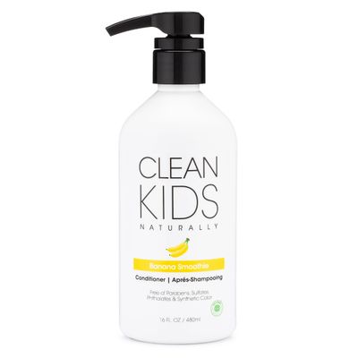 Gabriel Cosmetics Clean Kids Naturally Banana Smoothie Conditioner, 16 oz (1 Bottle), EWG Verified