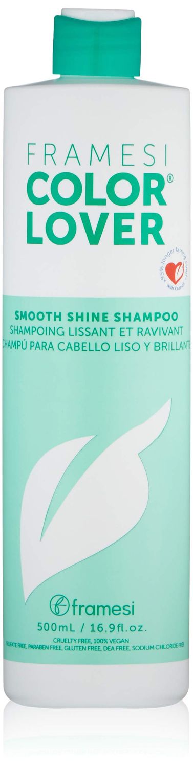 FRAMESI Smooth Shine Sulfate Free Shampoo for Color Treated Hair, 16.9 Fl Oz