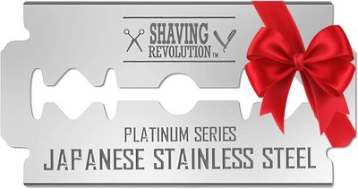 50 Count Double Edge Razor Blades - Men&#39;s Safety for Shaving Platinum Japanese Stainless Steel a Smooth, Precise and Clean Shave