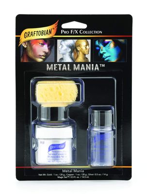 Graftobian Metal Mania Kit - Silver 1 Ounce