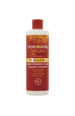 Creme of Nature, Argan Oil Hair Conditioner, Creamy Hydration Co-Wash Cleansing Conditioner, 12 Fl Oz