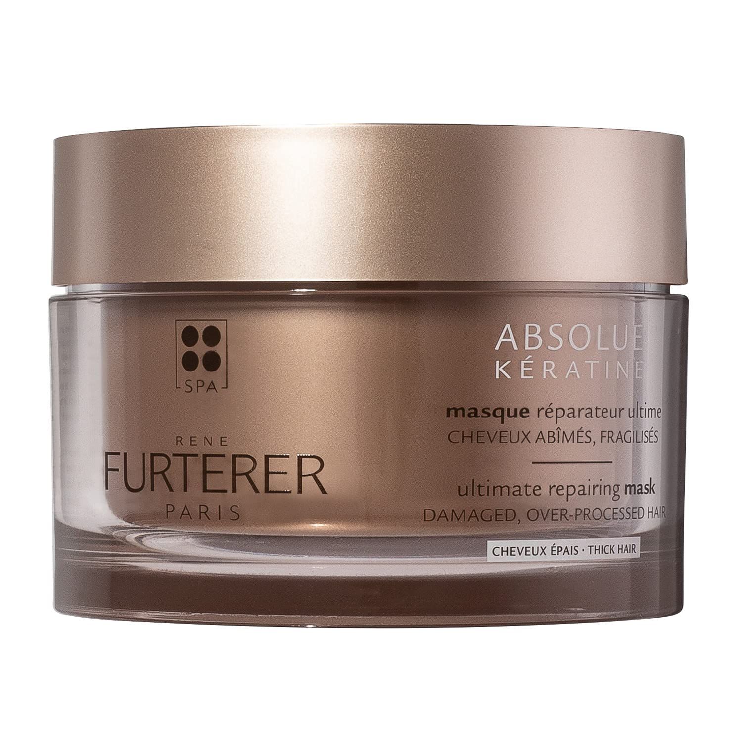 Rene Furterer ABSOLUE KERATINE Ultimate Regenerating Mask for Damaged, Over-Processed Hair, Thick Hair, 7 fl. oz.