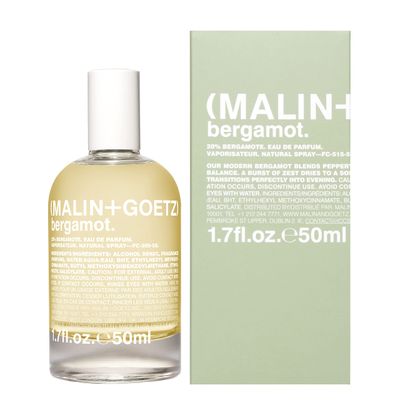 Malin + Goetz Bergamot Eau de Parfum, 1.7 Fl. Oz. - Men &amp; Women&#39;s Perfume, Naturally Bright Fragrance, Scented Perfume, Earthy &amp; Musk Scent, Vegan &amp; Cruelty Free