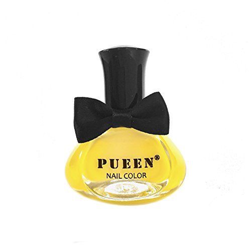 PUEEN Super Intense Nail Polish For Nail Stamping Big 5-FREE Formula Nail Color Lacquer (804 - Bright Yellow)-BH000496