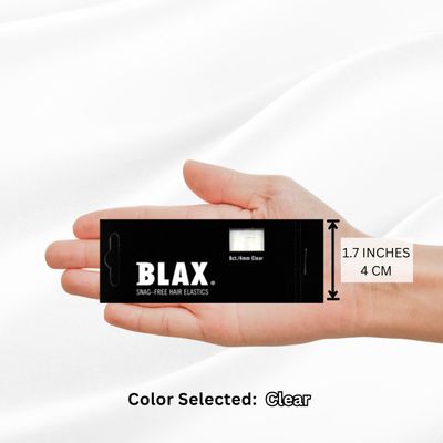 Blax Snag-Free Hair Elastics Pack of 8 Transparent Hair Elastics