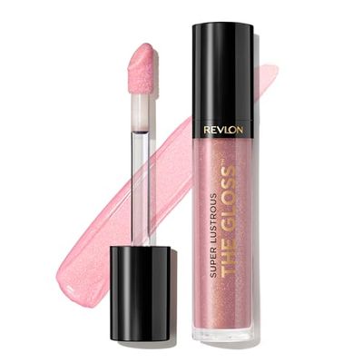 Revlon Super Lustrous Lip Gloss, Non-Sticky, High Shine Finish, 203 Lean In, 0.13 Oz