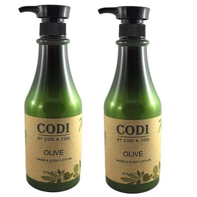 Codi Olive Hand &amp; Body Lotion 750ml/25oz (pack of 2)