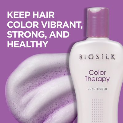 Biosilk Color Therapy Conditioner, Replenishes Moisture While Protecting Color, Enhances Vibrancy &amp; Shine, Sulfate, Paraben &amp; Cruelty-Free, 12 Oz