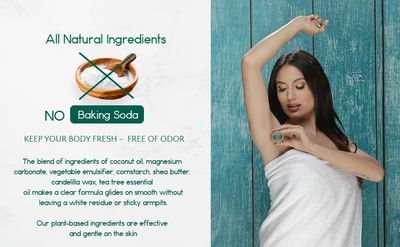 BeNat All Natural Deodorant For Women & Men Baking Soda-Free Tea Tree Crystal Aluminum Free, Gluten Free & Cruelty Free 24 Hour Long Lasting Protection Plastic-Free Eco-Friendly. 3 oz